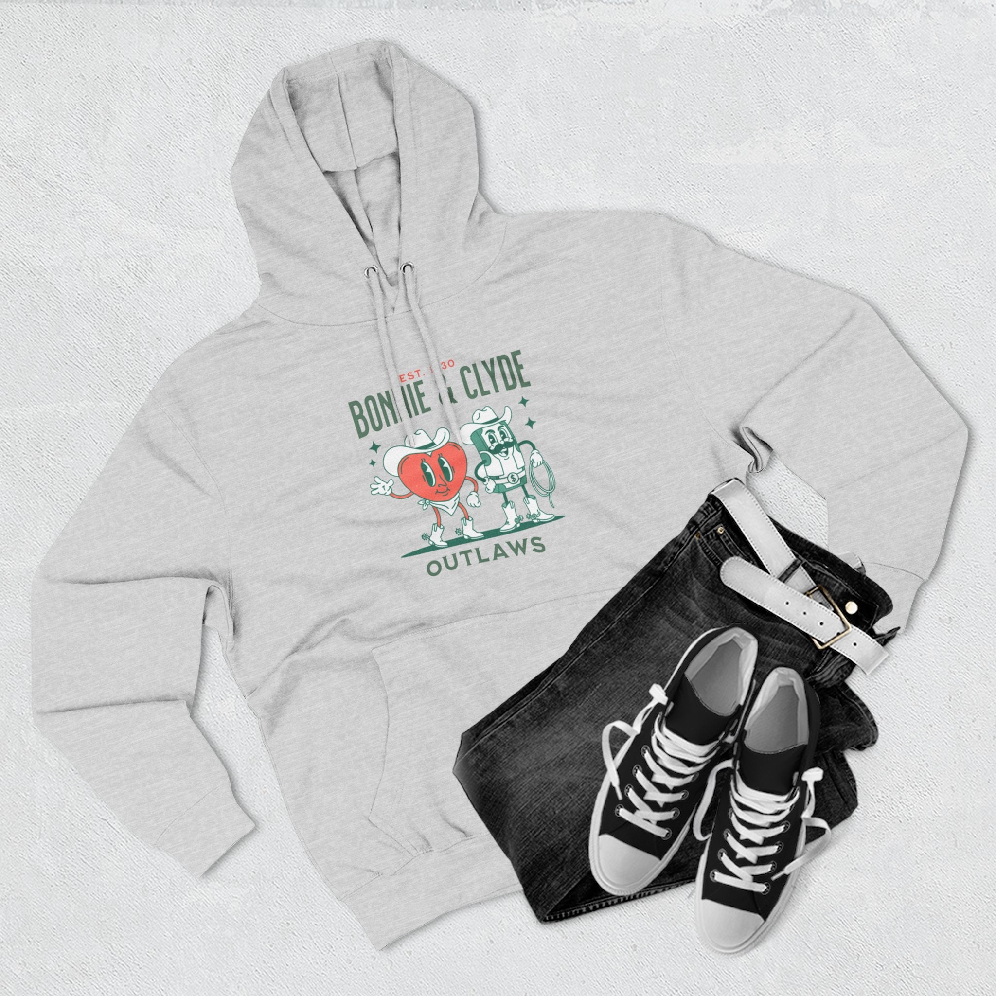 Bonnie & Clyde Outlaws Hoodie