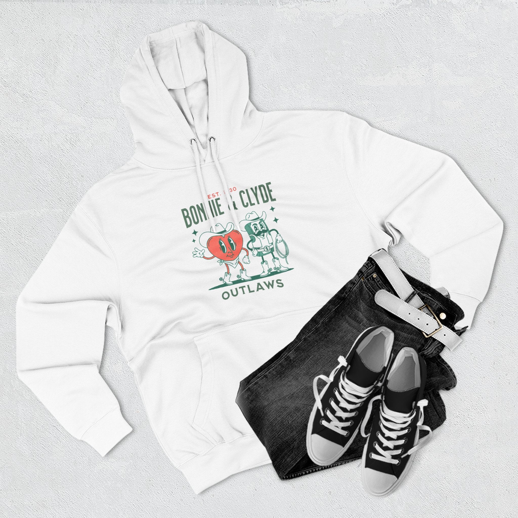 Bonnie & Clyde Outlaws Hoodie