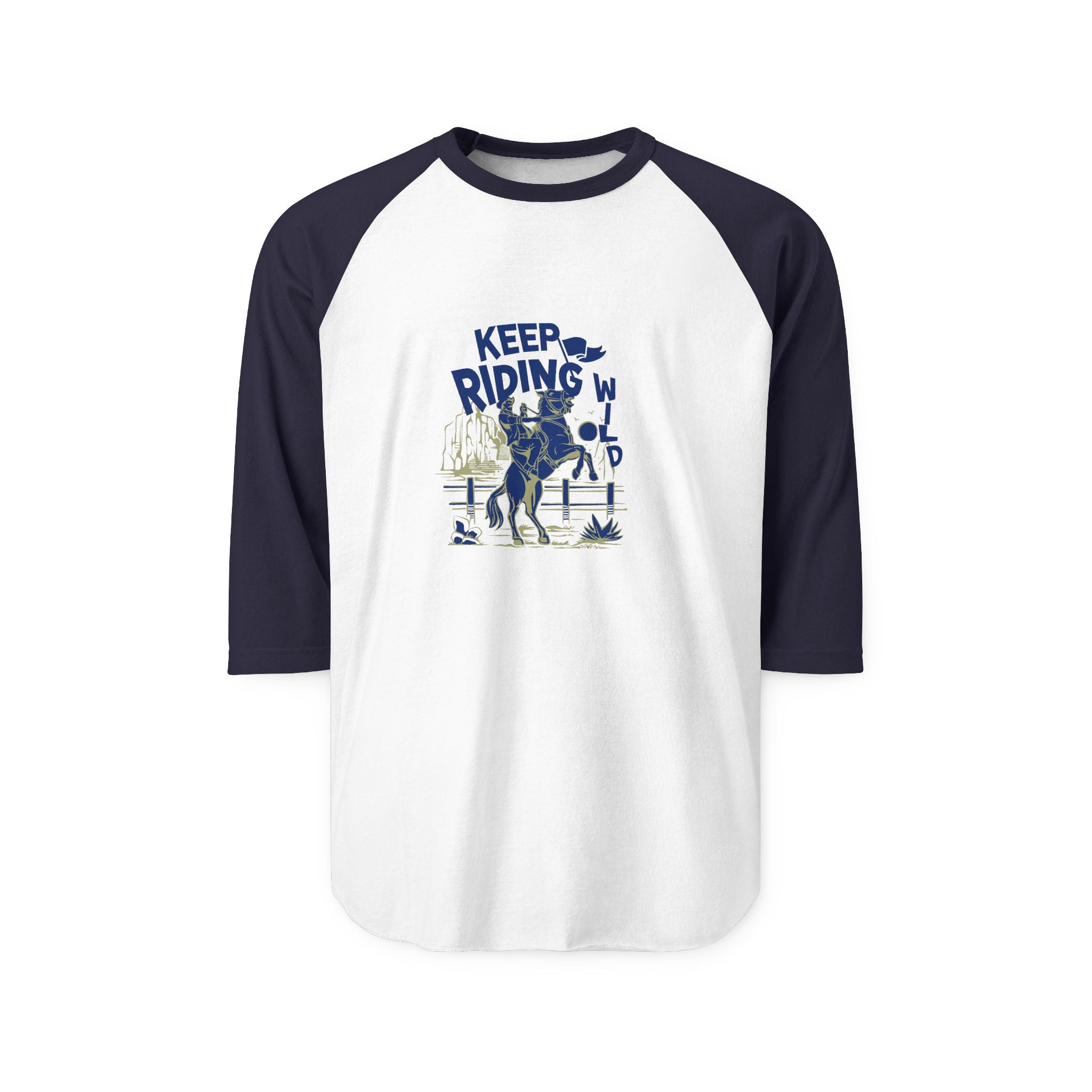 Keep Riding Baseball Raglan Shirt – Equestrian Horse Lover Tee
