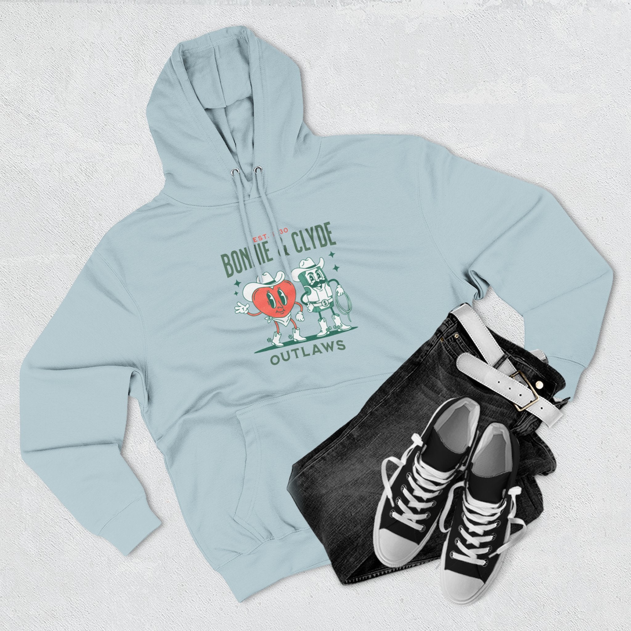Bonnie & Clyde Outlaws Hoodie