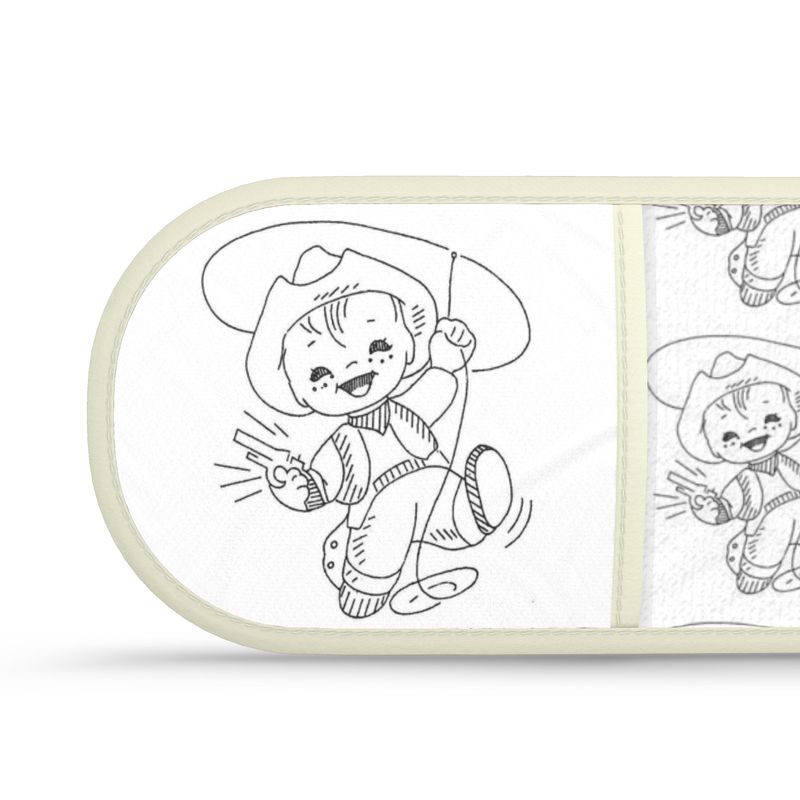 Western Cowboy Double Oven Mitt – “Little Buckaroo” Design
