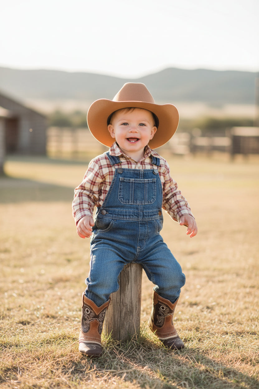 Two Toned Baby cowboy Boot