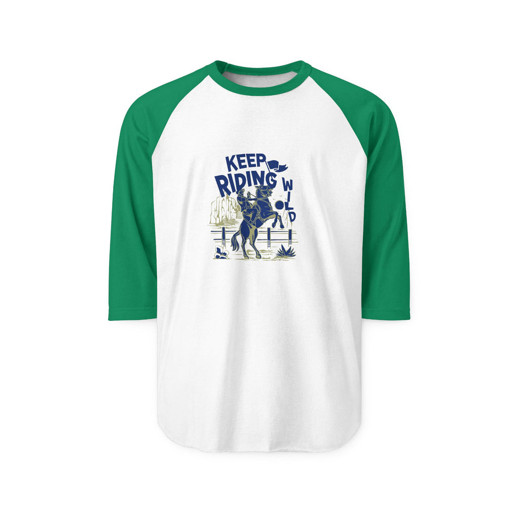 Keep Riding Baseball Raglan Shirt – Equestrian Horse Lover Tee