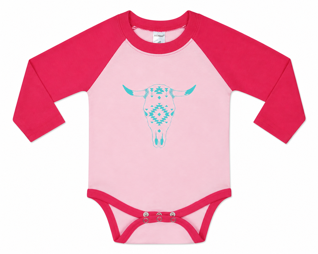 Bull Reglan Pink Long-sleeved Baby onesie