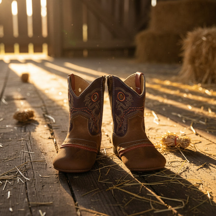 Two Toned Baby Cowboy Boots
