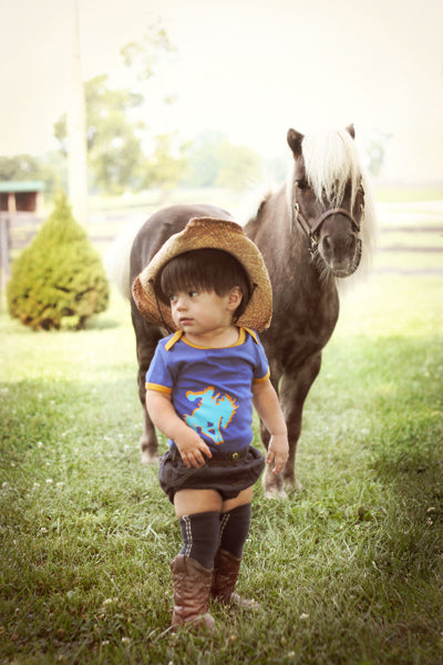 Blue Bronc Onsie