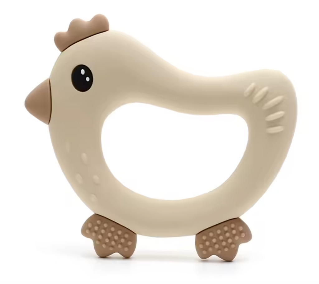 “Lil’ Ranch Rooster” Silicone Baby Teether