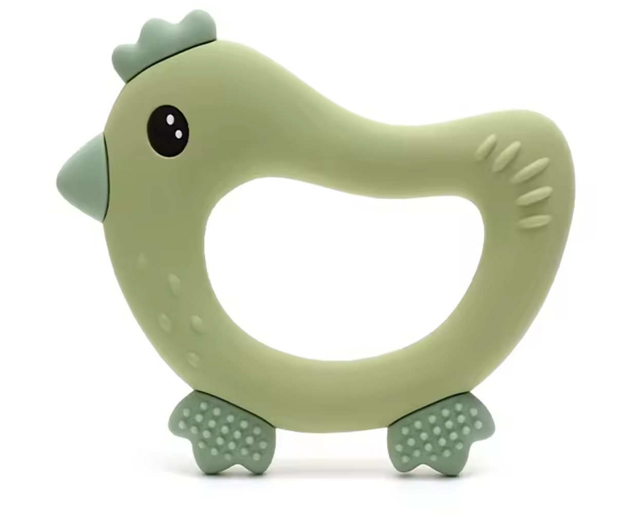 “Lil’ Ranch Rooster” Silicone Baby Teether