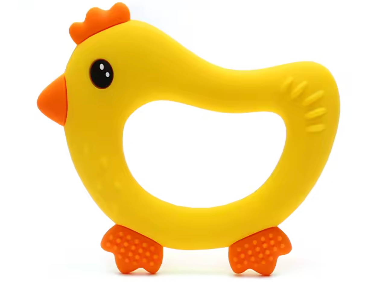 “Lil’ Ranch Rooster” Silicone Baby Teether