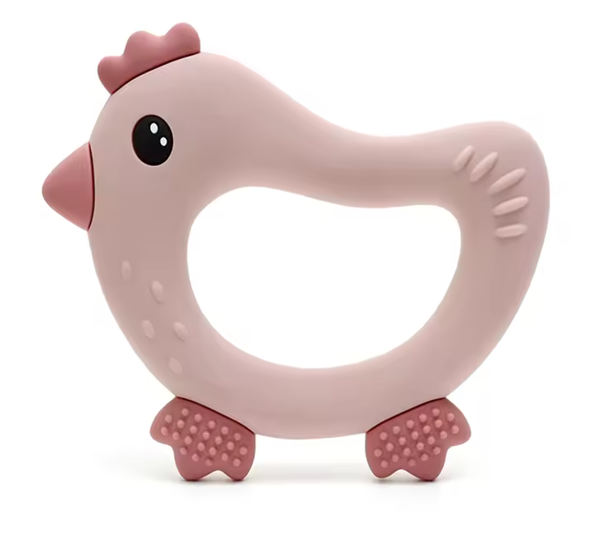 “Lil’ Ranch Rooster” Silicone Baby Teether