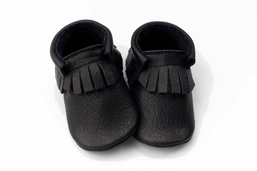 Baby Moccasins - Black